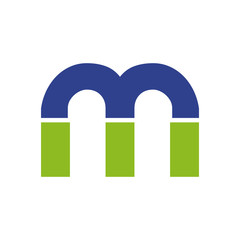 M letter logo design vector template