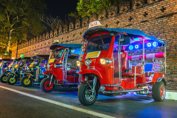 Tuk-Tuk Thailand. Thaise traditionele taxi in Thailand.