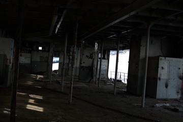 abandoned factory interior