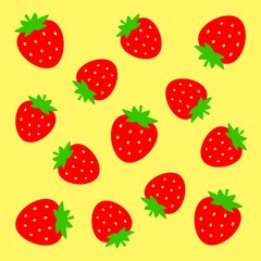 イチゴ模様