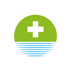 Fototapeta premium Medical logo icon vector template