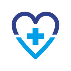 Obraz premium Medical logo icon vector template