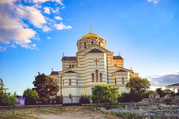 Vladimir Cathedral in Chersonesos - the Orthodox Church of the Moscow Patriarchate on the territory of Tauric Chersonesos