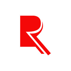 R letter logo design