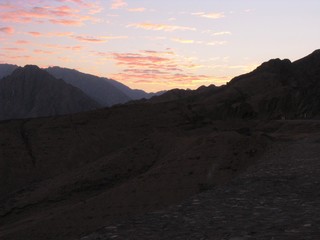 Desierto de Dahab, montañas de Egipto