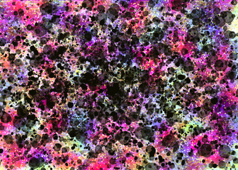 Obraz premium colorful black splatter paint modern art abstract background for design 