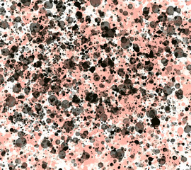 black splatter  watercolor paint abstract background 