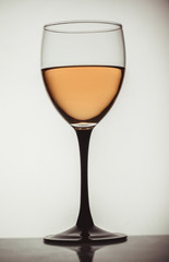 glass of white wine close-up