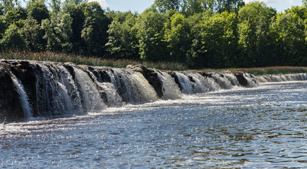 Beautiful waterfall in Kuldiga.