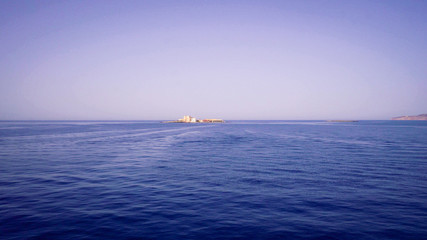 Obraz premium Favignana island seen from the sea. Sicily, Italy.