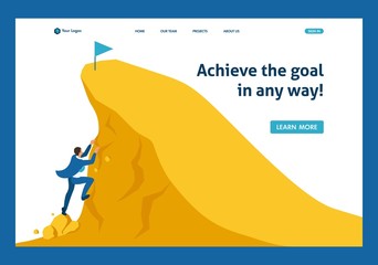 Isometric Build a Career, Succeed at the Top