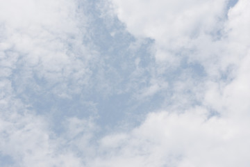 Blue sky and white cloud