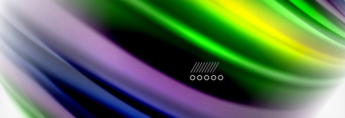 Smooth liquid blur wave background, color flow concept, illustration