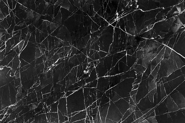 Patterns seamless lightning of nature black marble with white curly abstract texture for background