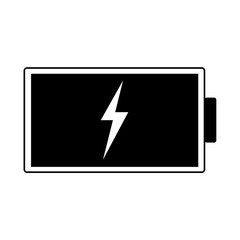 Battery icon vector. battery energy icon