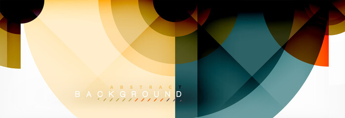 Obraz premium Geometric circle abstract background, creative geometric wallpaper.