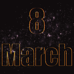Fototapeta premium March 8. Happy Women's Day.