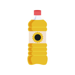 Can of vegetable oil for cooking meal. Isolated illustration - 251124290