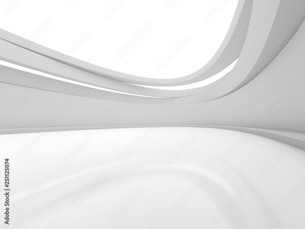 Poster abstract modern architecture background. 3d rendering