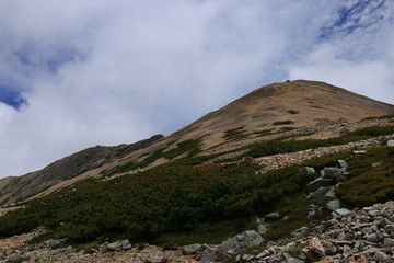 北アルプス 薬師岳 山頂への道