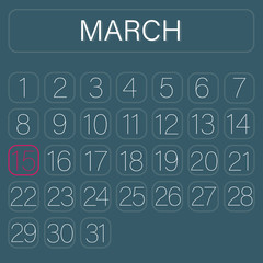 Calender Page March 15