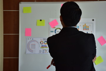 A group of young business people are meeting and having fun talking. And sometimes stressful