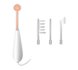 Darsonval. The device for the treatment of the skin. Vector illustration on isolated background