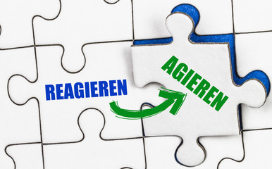 Agieren auf Puzzle