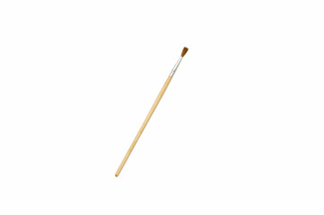 Artist paint brush isolated on white background