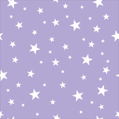 Modern star seamless color pattern. Vector design illustration