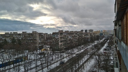 Fototapeta premium Winter city