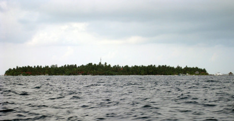 landscape with river and clouds