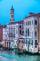 Canal Grande, Venice, capital of the Veneto region, a UNESCO World Heritage Site, northeastern Italy