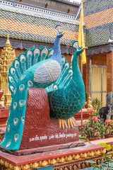 Peacock statues