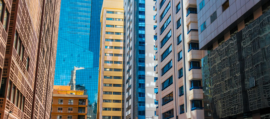 Modern architecture of downtown Abu Dhabi, UAE