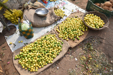 Etal de fruits en Inde du Sud
