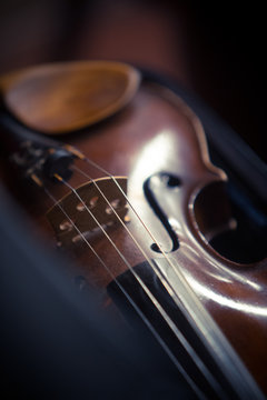 Vintage violin detail
