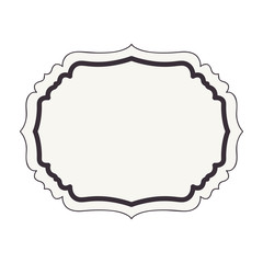 elegant frame isolated icon