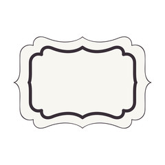 elegant frame isolated icon