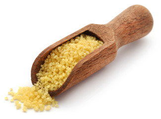 Couscous in a scoop