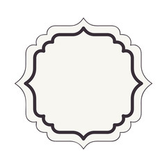 elegant frame isolated icon