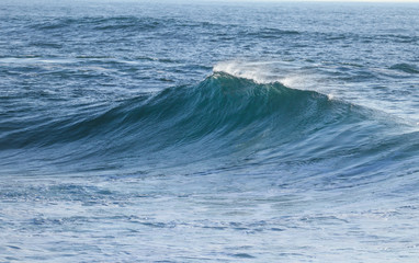 beautful perfect surfing waves barreling in the Atlantic Ocean