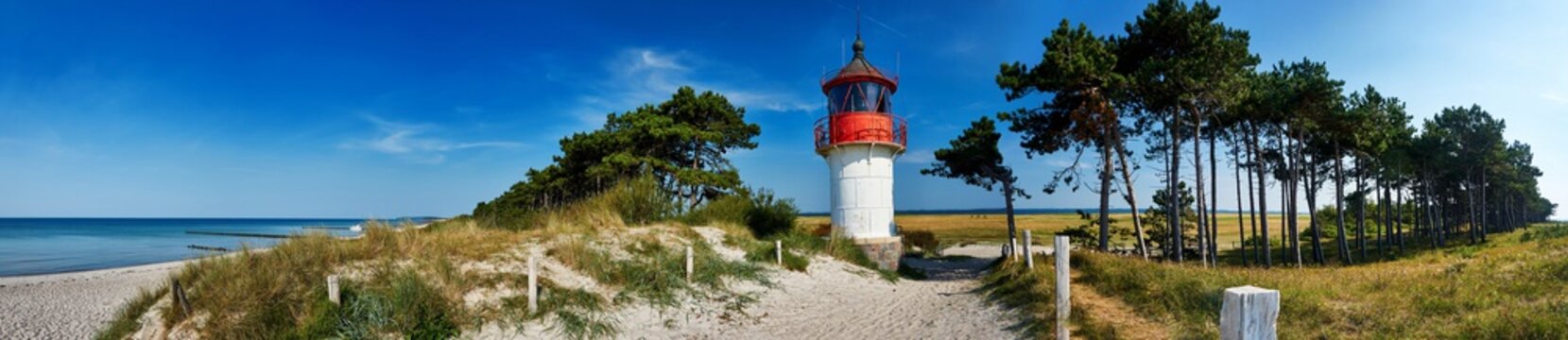 lighthouse Gellen on Isle Hiddensee