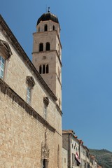 Fototapeta na wymiar Tiered tower in Dubrovnik, Croatia.