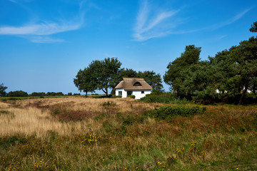 rural reed house on isle of Hiddensee