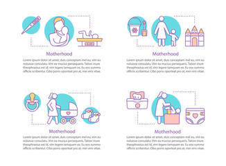 Motherhood concept icons