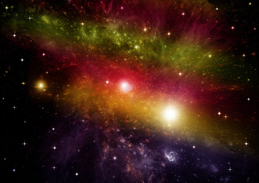 galaxy in a free space © marusja2