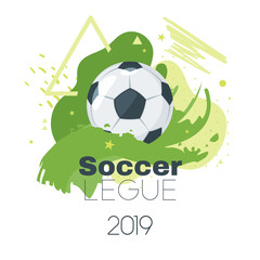 Soccer championship design element 