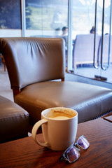 Hot coffee in the morning