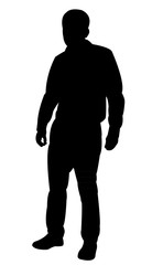 a man body silhouette vector